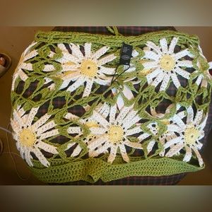 Knitted Cover up bathing suit shorts